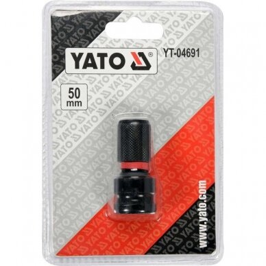 Smūginis adapteris vežliasukiams iš 1/2'' į 1/4", Yato YT-04691 2 Smūginis adapteris vežliasukiams iš 1/2'' į 1/4", Yato YT-04691 2