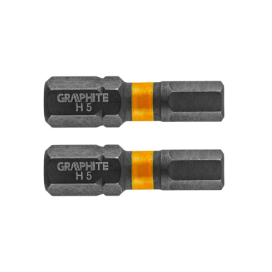 Smūginis antgalis HEX5 x 25 mm, 2 vnt.