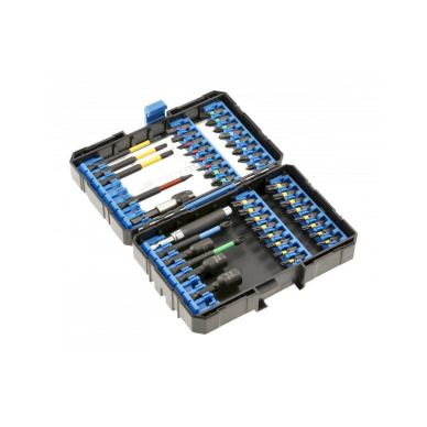 Smūginių antgalių ir grąžtų rinkinys 1/4, 43 dalių Smūginių antgalių ir grąžtų rinkinys 1/4, 43 dalių