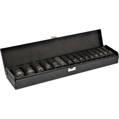 Smūginių ilgų galvučių rinkinys Yato YT-1055, 1/2", 10-32 mm, 15 vnt. Smūginių ilgų galvučių rinkinys Yato YT-1055, 1/2", 10-32 mm, 15 vnt.