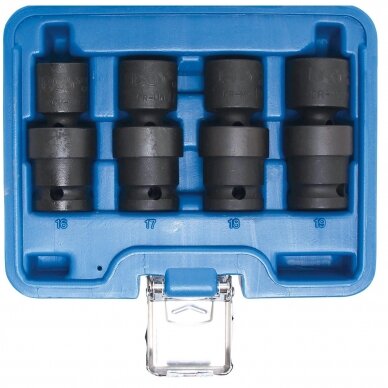 Smūginių šarnyrinių galvučių komplektas BGS-TECHNIC (1/2") 4 vnt. Smūginių šarnyrinių galvučių komplektas BGS-TECHNIC (1/2") 4 vnt.