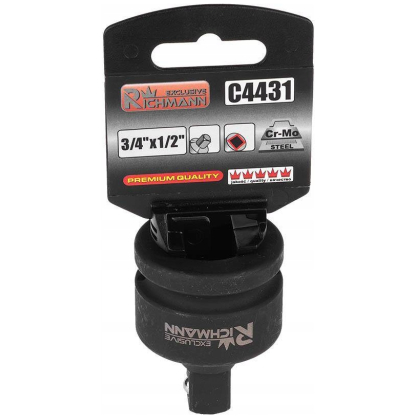 Smūginis adapteris 3/4 x 1/2 Smūginis adapteris 3/4 x 1/2