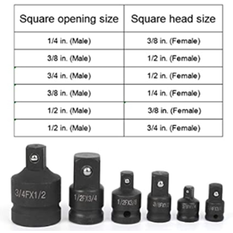 Smūginių adapterių rinkinys | 50BV30 | 6 vnt. (H640606) 2 Smūginių adapterių rinkinys | 50BV30 | 6 vnt. (H640606) 2