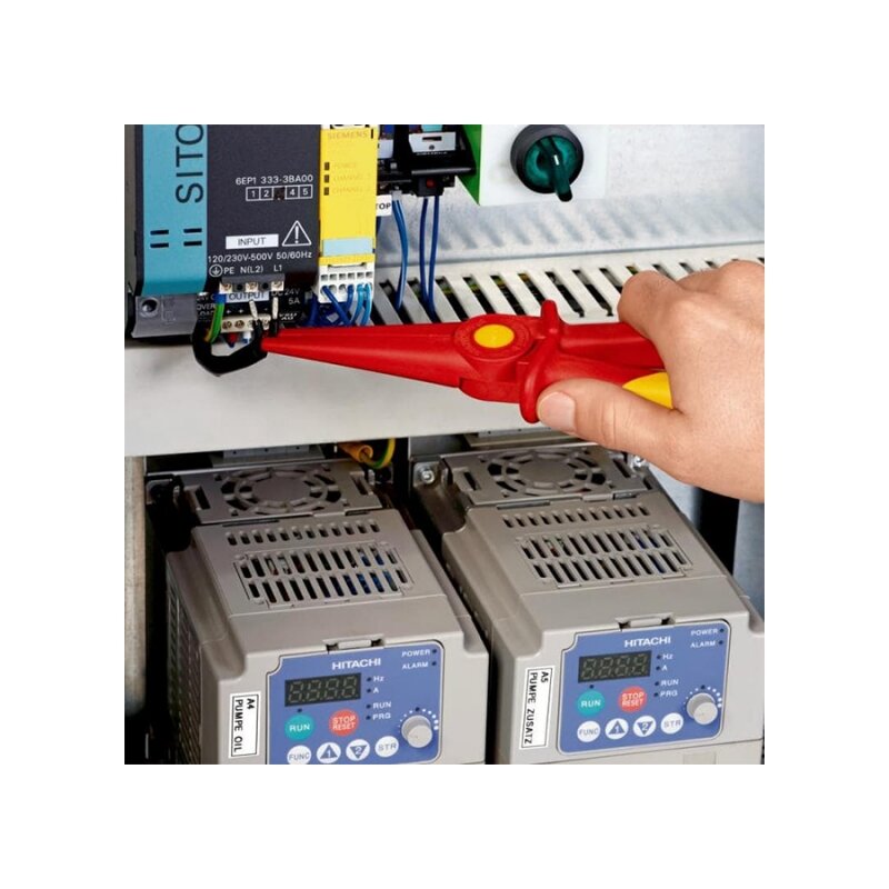 Smailios plastikinės replės KNIPEX VDE 1000V 1 Smailios plastikinės replės KNIPEX VDE 1000V 1