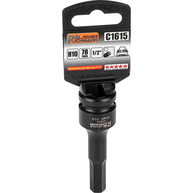 Smūginė HEX galvutė 1/2' H12x78 mm 3 Smūginė HEX galvutė 1/2' H12x78 mm 3