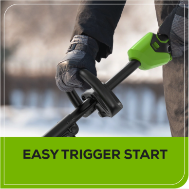 Sniego valytuvas Greenworks SS3002A2, 2X4.0Ah + kroviklis, 48V(2X24V) 2 Sniego valytuvas Greenworks SS3002A2, 2X4.0Ah + kroviklis, 48V(2X24V) 2