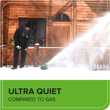 Sniego valytuvas Greenworks SS3002A2, 2X4.0Ah + kroviklis, 48V(2X24V) 4