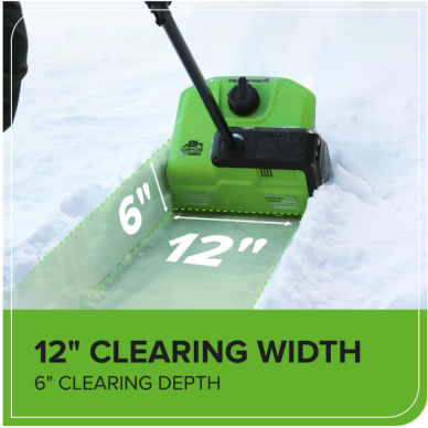 Sniego valytuvas Greenworks SS3002A2, 2X4.0Ah + kroviklis, 48V(2X24V) 6 Sniego valytuvas Greenworks SS3002A2, 2X4.0Ah + kroviklis, 48V(2X24V) 6