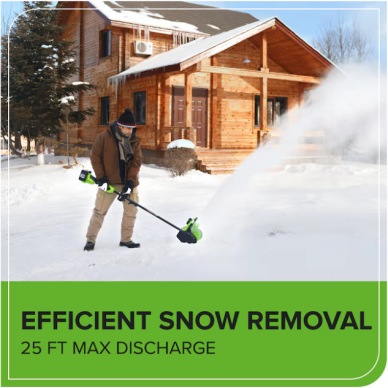 Sniego valytuvas Greenworks SS3002A2, 2X4.0Ah + kroviklis, 48V(2X24V) 7 Sniego valytuvas Greenworks SS3002A2, 2X4.0Ah + kroviklis, 48V(2X24V) 7