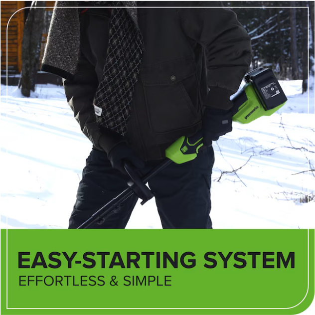 Sniego valytuvas Greenworks SS3002A2, 2X4.0Ah + kroviklis, 48V(2X24V) 8