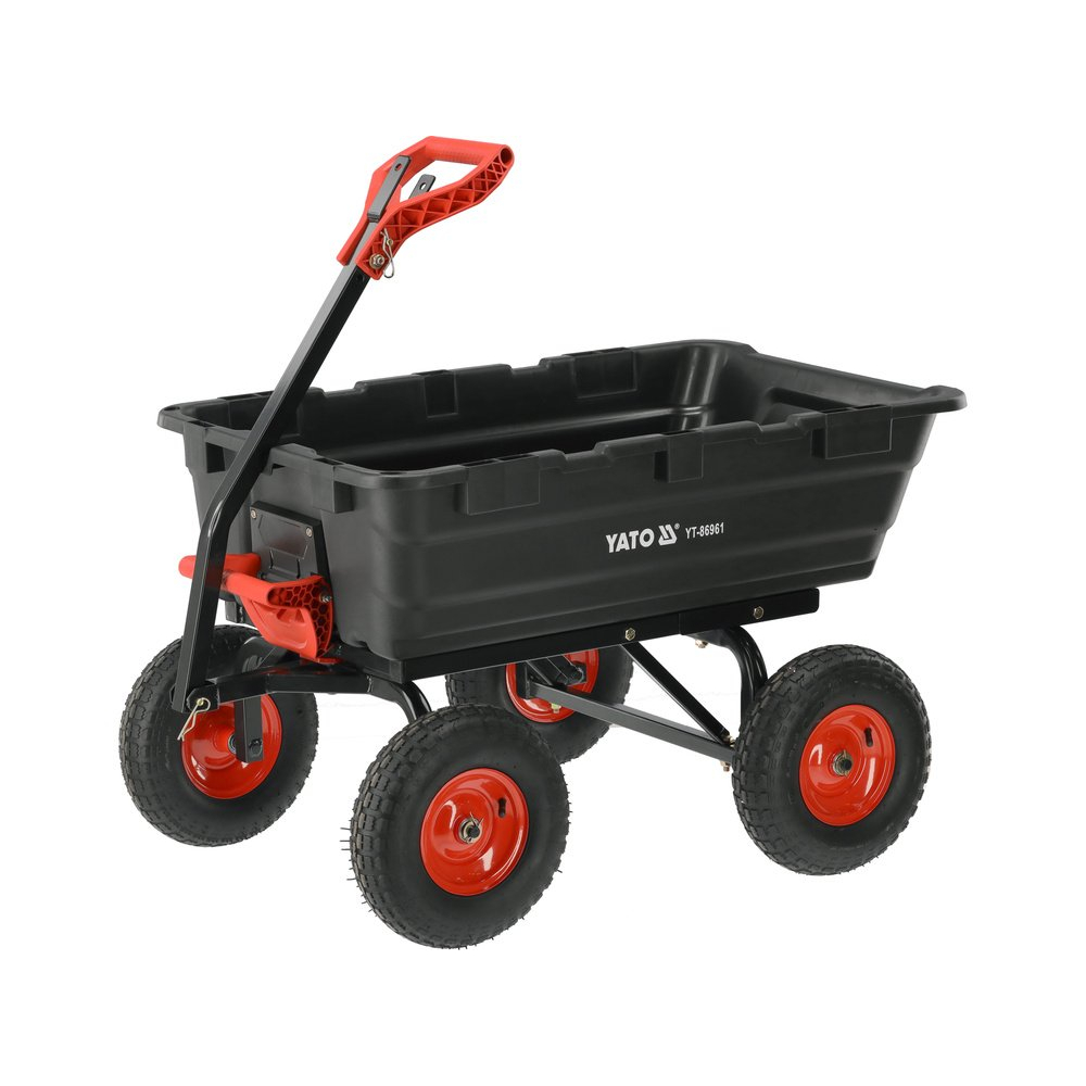 Sodo vežimėlis su savivarčiu XXL 550 kg, 13" ratai (YT-86961)