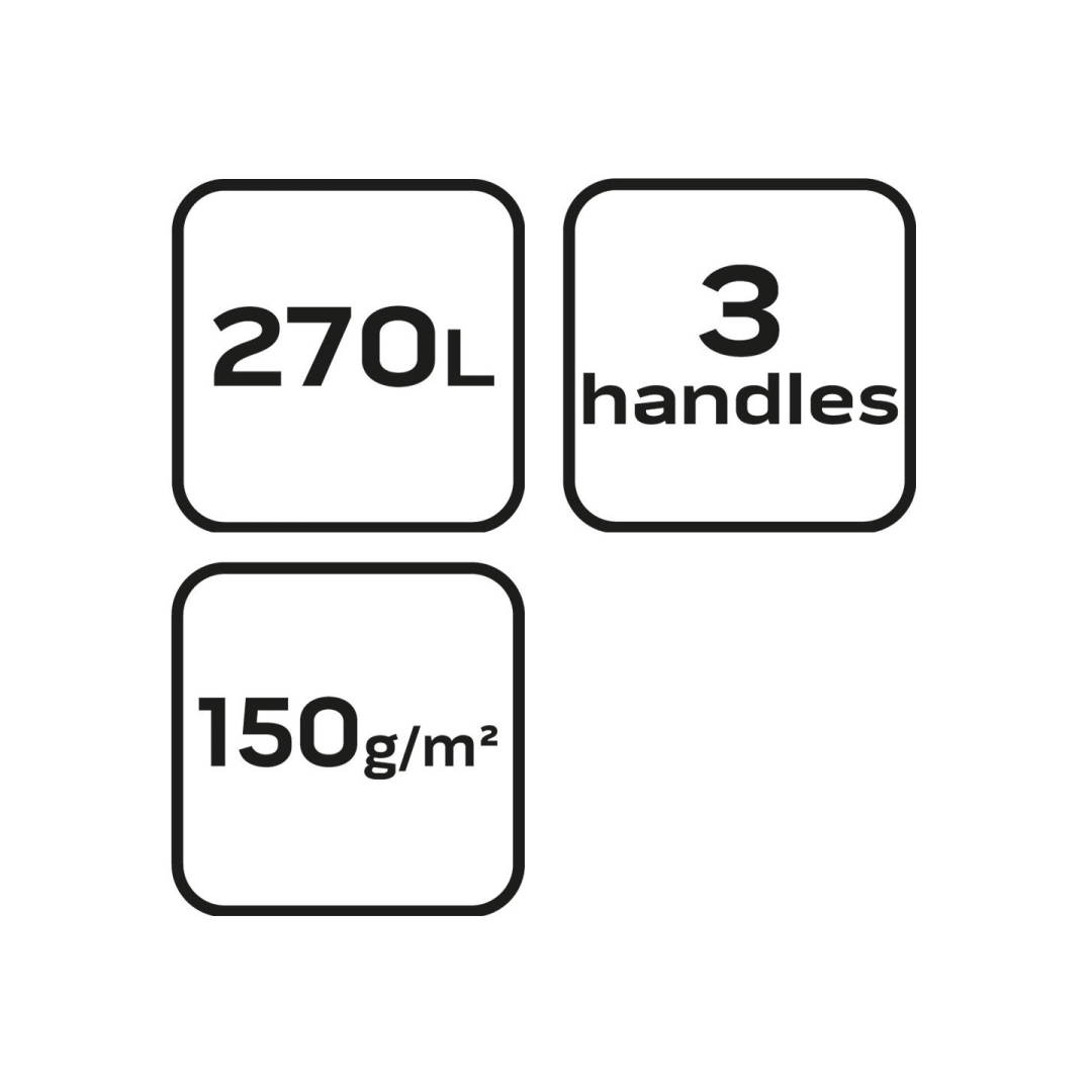 Sodo krepšys 270 L, 150 g/m2; PP; paminkštintas kraštas, 3 rankenos, 67 x 76 cm 8