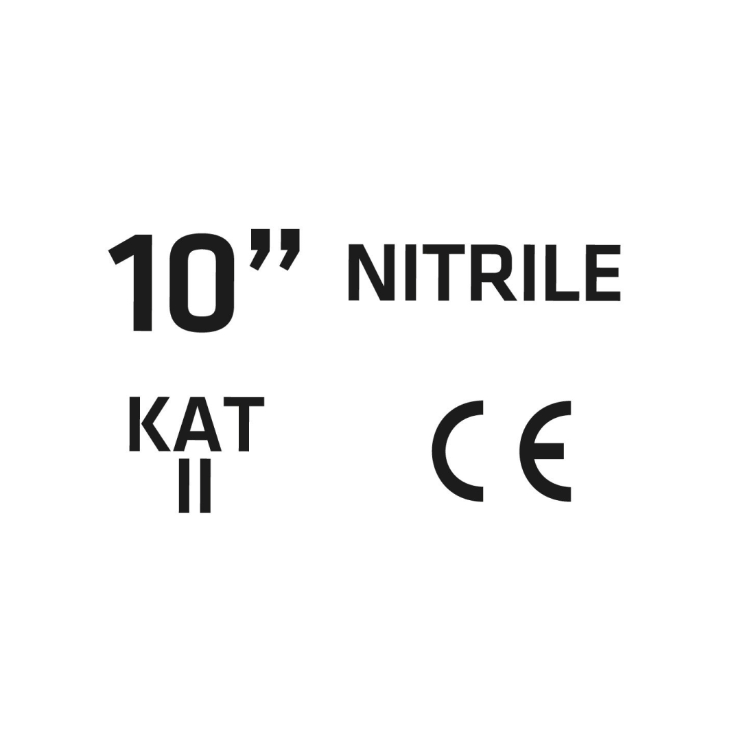 Sodo pirštinės, padengtos nitrilu, dydis 10" 7