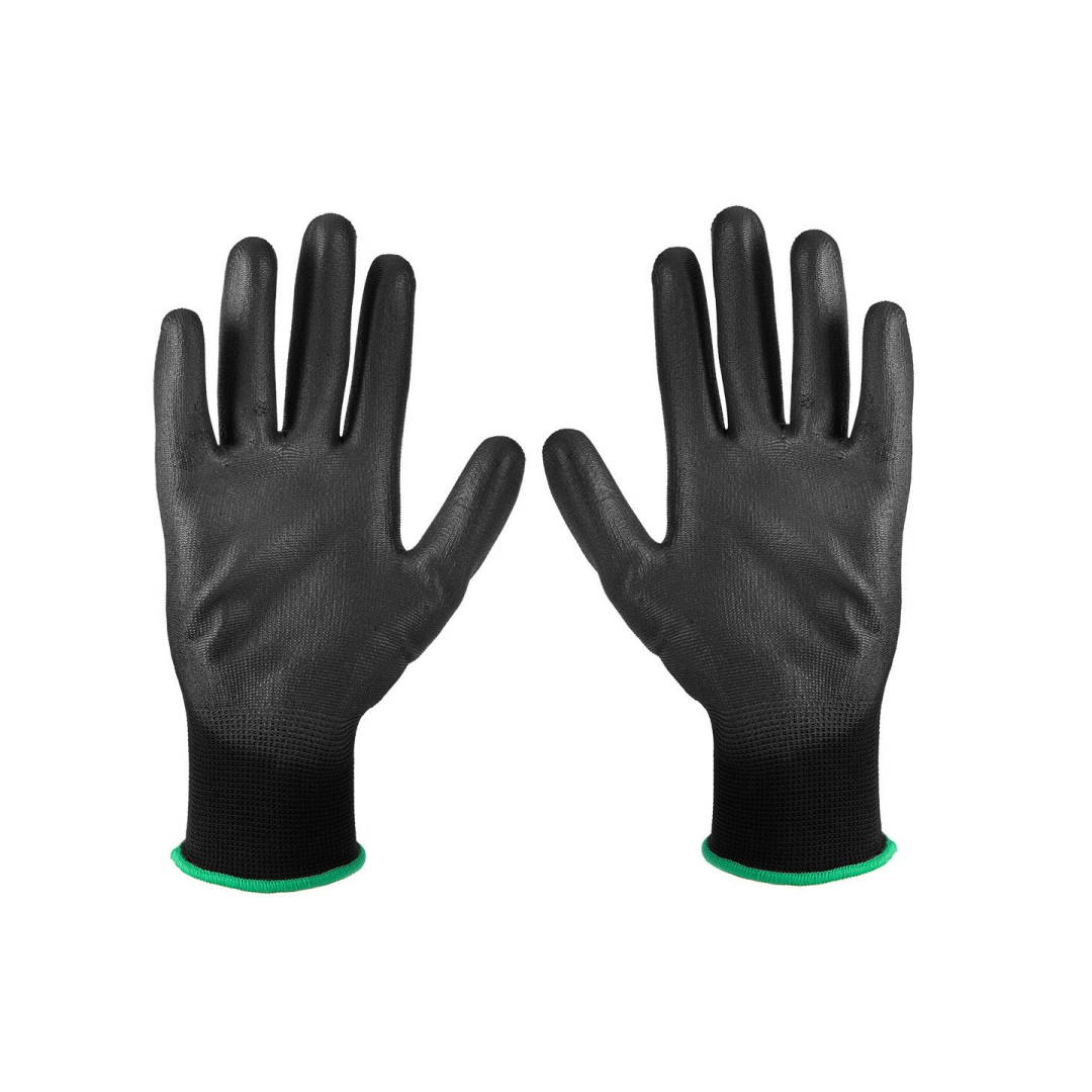 Sodo pirštinės, padengtos PU, dydis 9" 6 Sodo pirštinės, padengtos PU, dydis 9" 6