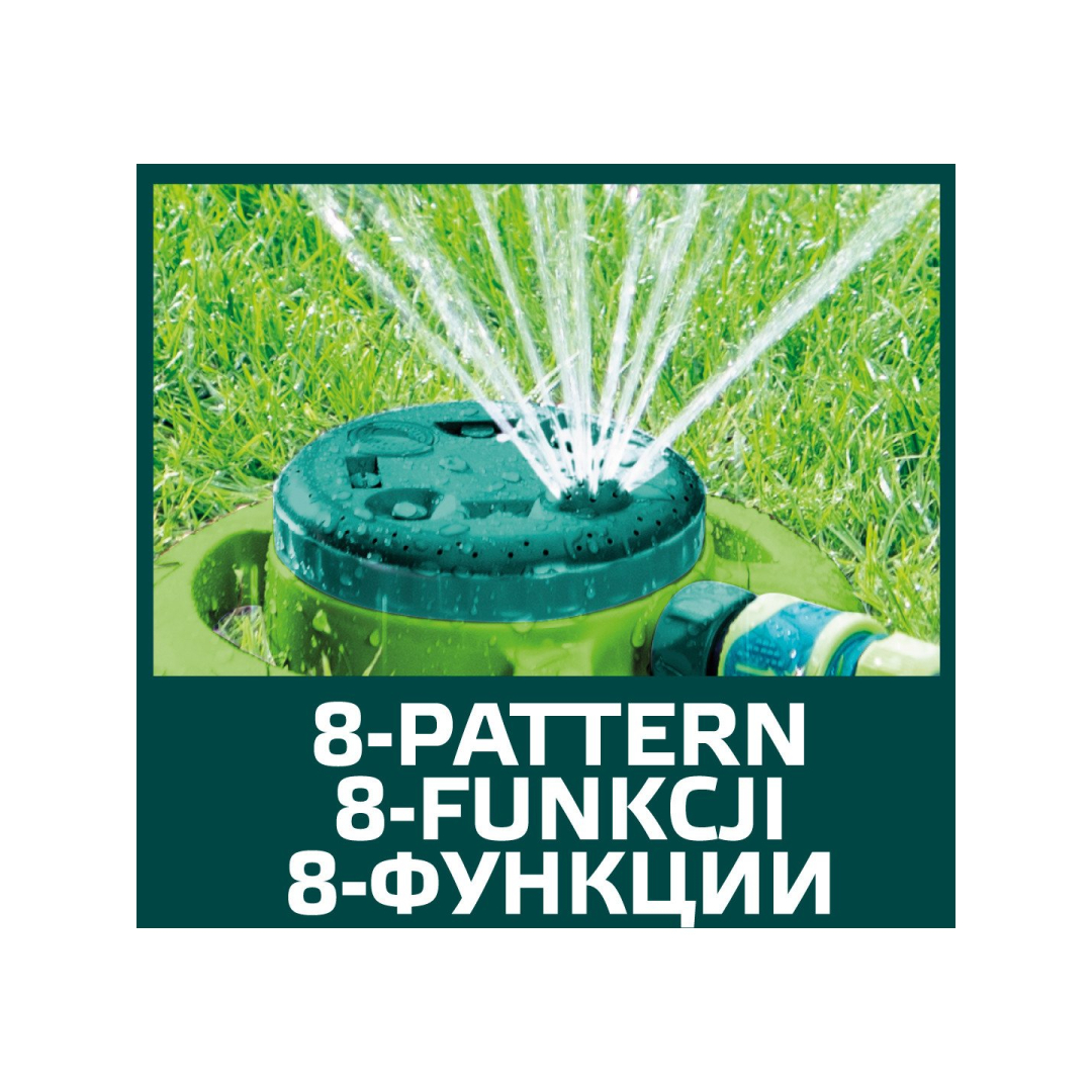 Sodo purkštuvas, 8 funkcijos, plastikinis pagrindas 5 Sodo purkštuvas, 8 funkcijos, plastikinis pagrindas 5