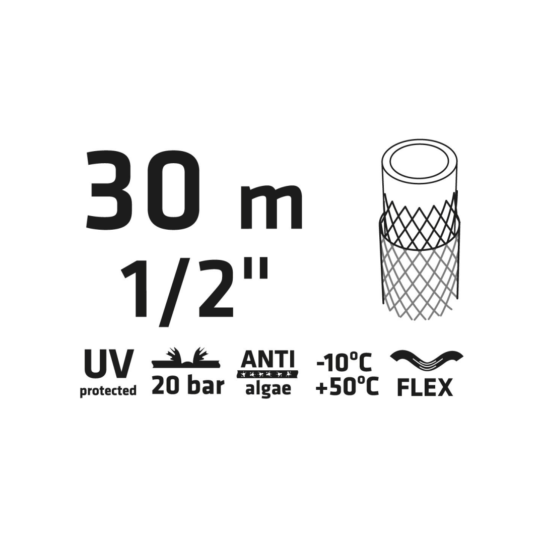Sodo žarna 30 m, 1/2” ECONOMIC 7