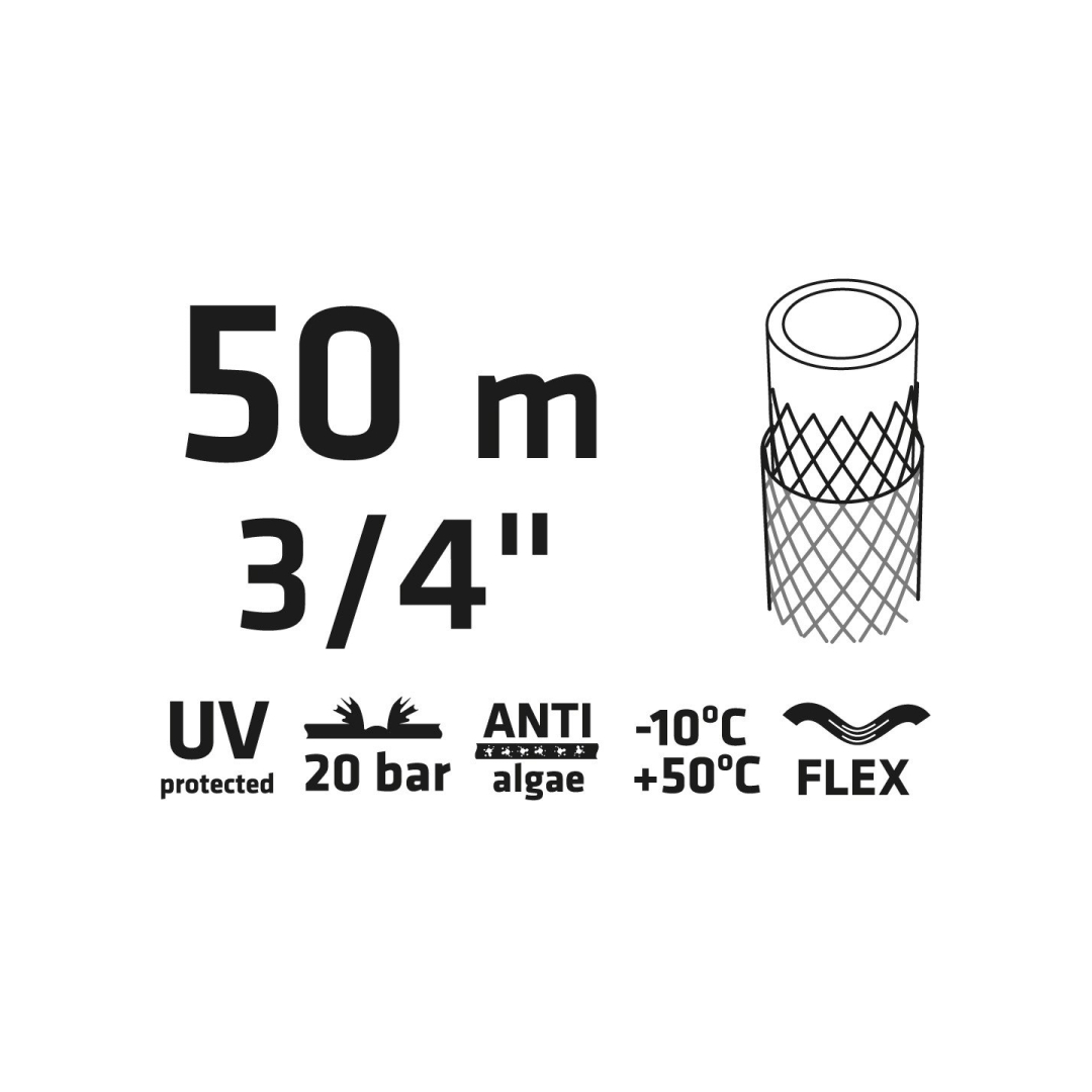 Sodo žarna 50 m, 3/4 ” ECONOMIC 7 Sodo žarna 50 m, 3/4 ” ECONOMIC 7
