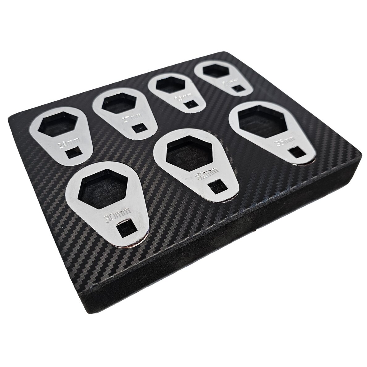 Šoninių raktų rinkinys | Įrankių dėklas | 12,5 mm (1/2") | 24 - 36 mm | 7 vnt. (SK8297S)