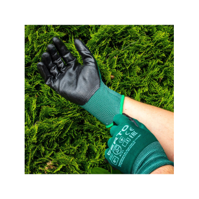 Sodo pirštinės, padengtos nitrilu, dydis 10" 3 Sodo pirštinės, padengtos nitrilu, dydis 10" 3