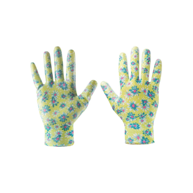 Sodo pirštinės, padengtos nitrilu, gėlių raštu, dydis 9" Sodo pirštinės, padengtos nitrilu, gėlių raštu, dydis 9"
