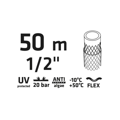 Sodo žarna 50 m, 1/2” ECONOMIC 7