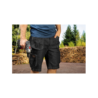 Šortai DENIM, juodi, XL dydis 1