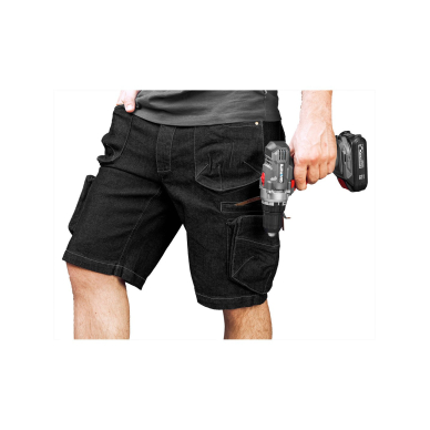 Šortai DENIM, juodi, XL dydis 8