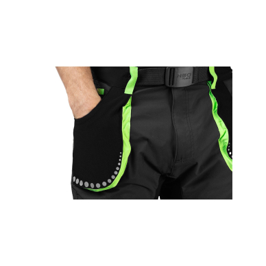 Šortai PREMIUM, 4 way stretch, juodi, dydis XS 5