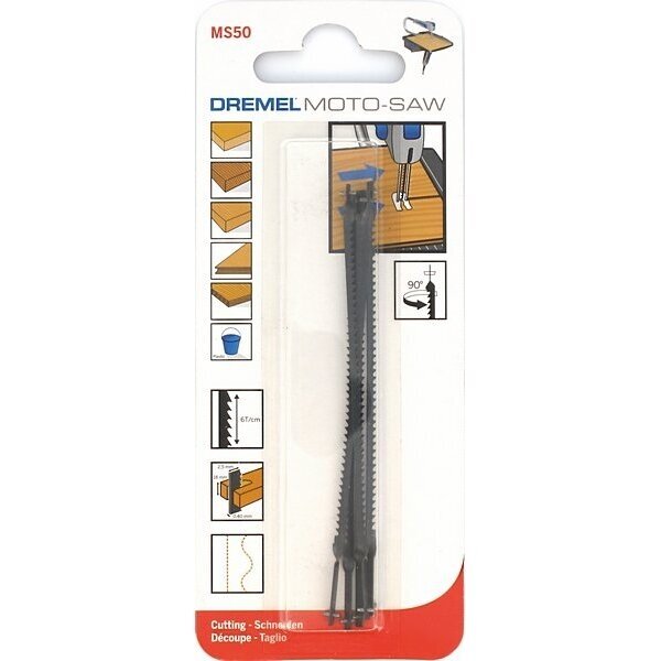 Šoninio pjov. pjūkl. Dremel MS50, Moto-Saw, 5vnt., 2615MS50JA Šoninio pjov. pjūkl. Dremel MS50, Moto-Saw, 5vnt., 2615MS50JA