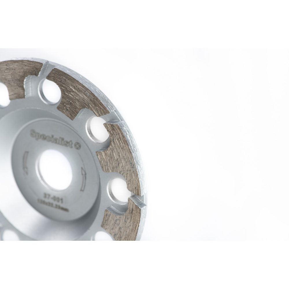 SPECIALIST+ deimantinė šlif. Lėkštelė, T formos, 125x22 mm 6 SPECIALIST+ deimantinė šlif. Lėkštelė, T formos, 125x22 mm 6