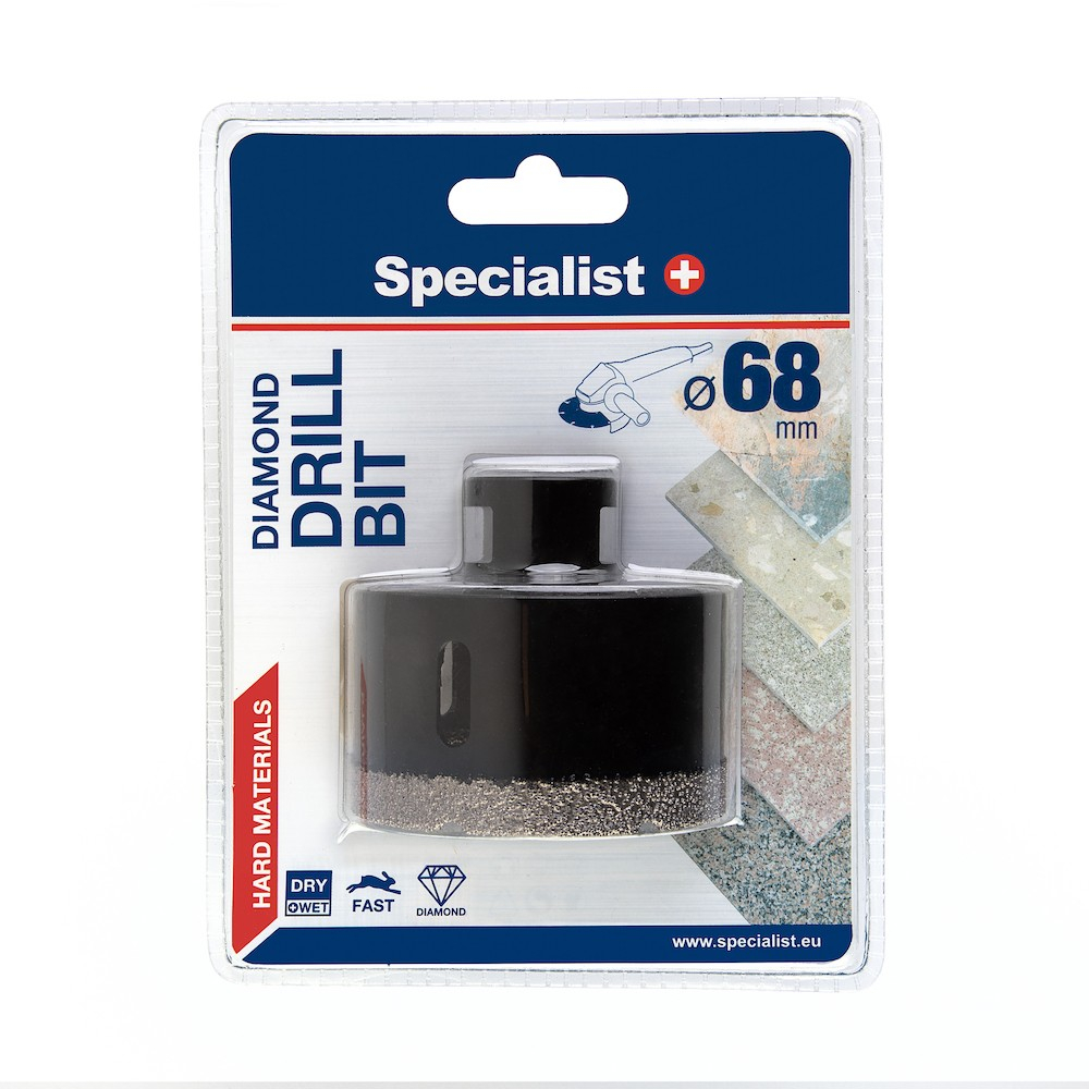 SPECIALIST+ deimantinis grąžtas D68 M14 SPECIALIST+ deimantinis grąžtas D68 M14