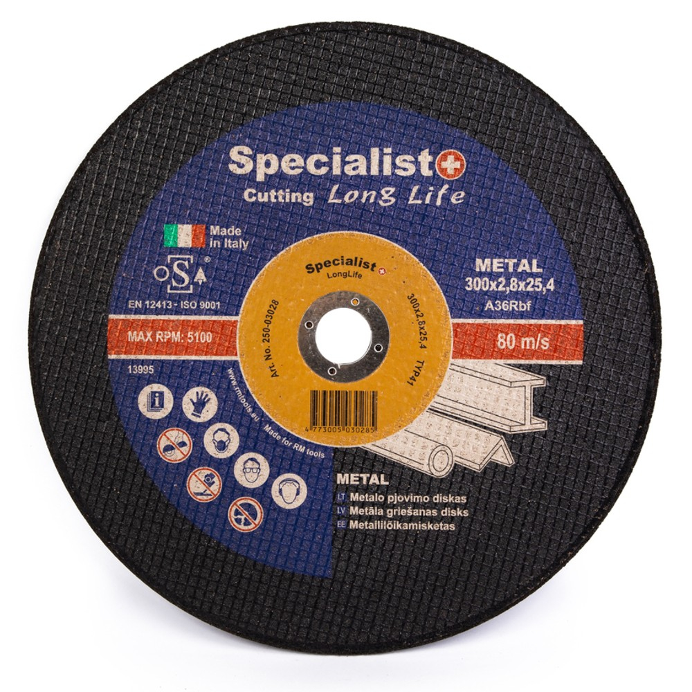 SPECIALIST+ metalo pj.diskas, 300x2,8x25,4 mm 3