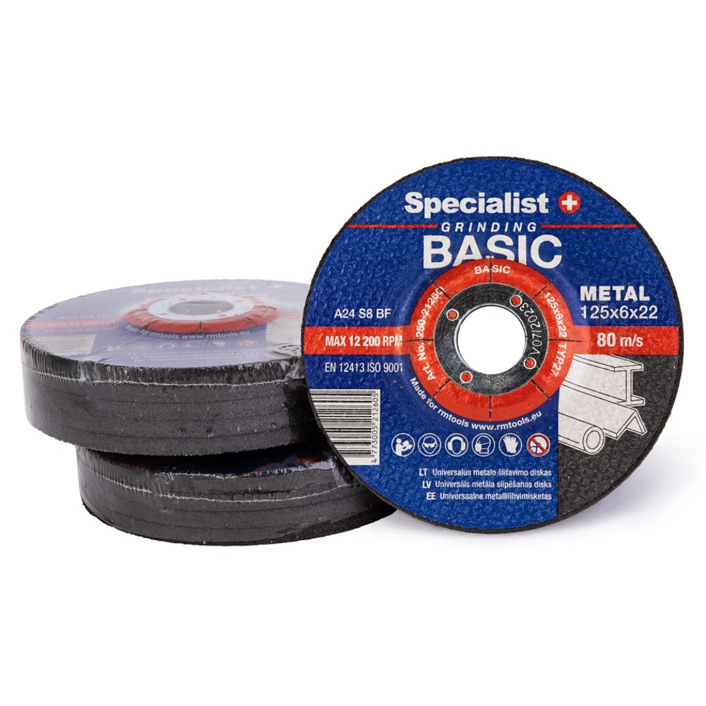 SPECIALIST+ šlif. diskas BASIC, 125x6x22 mm 5 SPECIALIST+ šlif. diskas BASIC, 125x6x22 mm 5