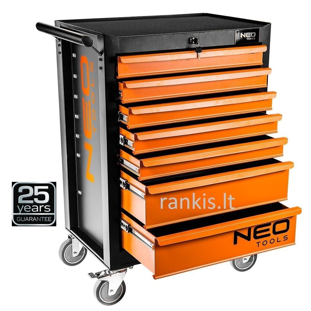 Spintelė su 7 stalčiais Neo 84-222, be įrankių Spintelė su 7 stalčiais Neo 84-222, be įrankių