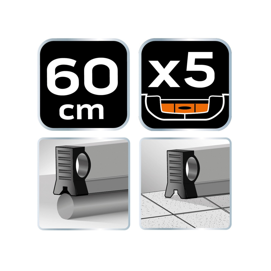 Specialus gulščiukas, 5 akutės, 2 rankenos, 60 cm 6 Specialus gulščiukas, 5 akutės, 2 rankenos, 60 cm 6