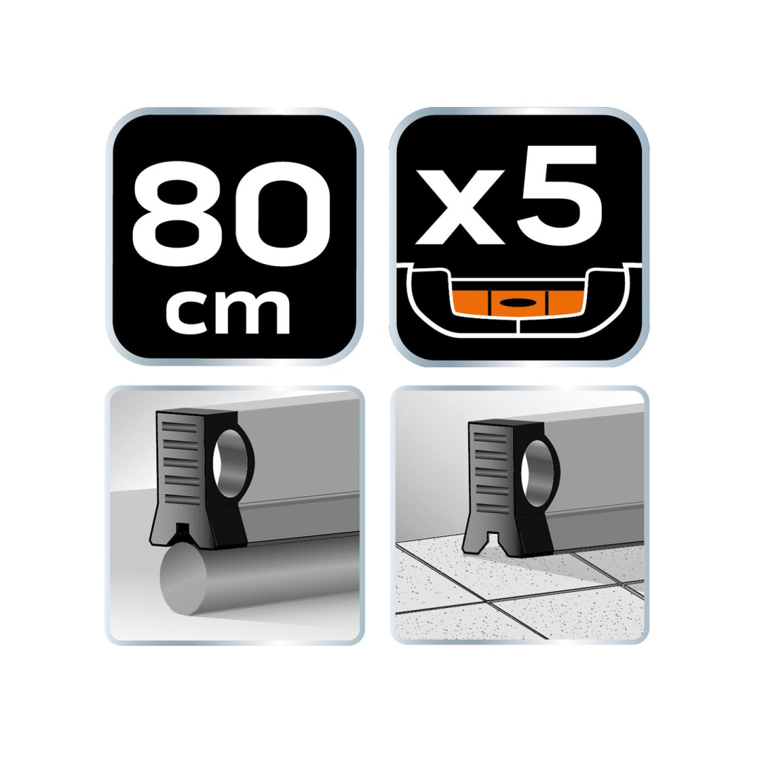 Specialus gulščiukas, 5 akutės, 2 rankenos, 80 cm 6 Specialus gulščiukas, 5 akutės, 2 rankenos, 80 cm 6