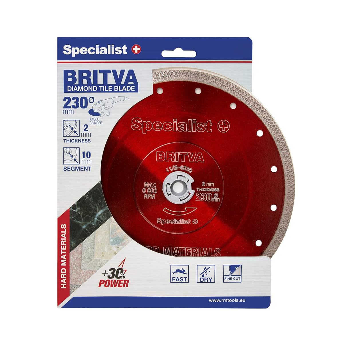 SPECIALIST+ deim. diskas BRITVA, 230x2x22 mm 1 SPECIALIST+ deim. diskas BRITVA, 230x2x22 mm 1