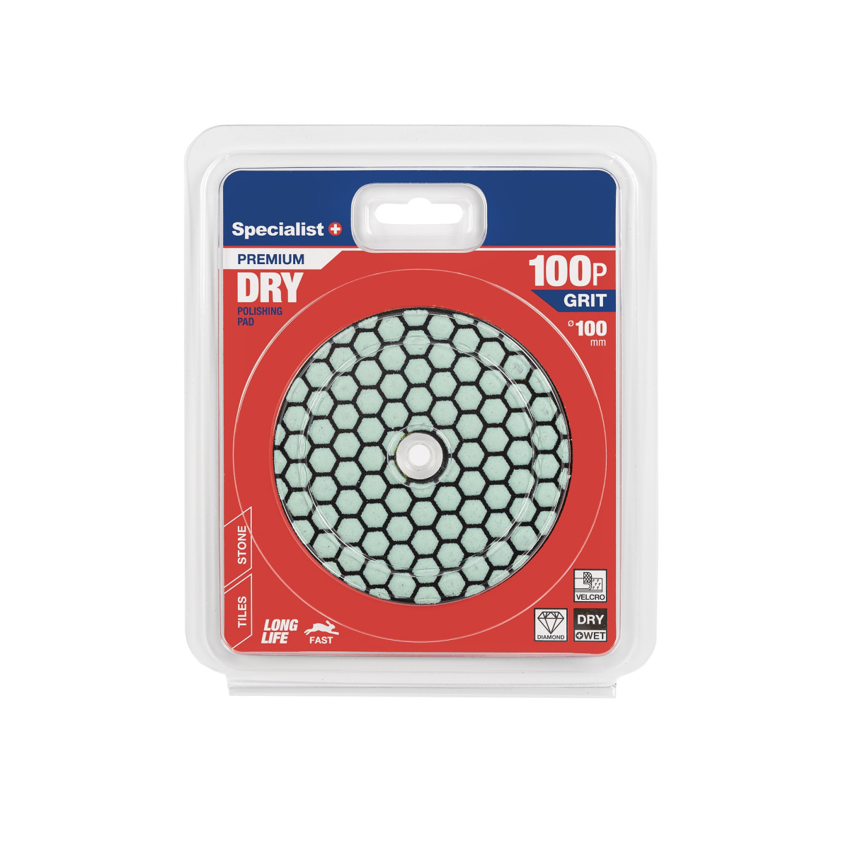 SPECIALIST+ deimant. Šlifavimo lap., universalus, 100 mm, 100P SPECIALIST+ deimant. Šlifavimo lap., universalus, 100 mm, 100P