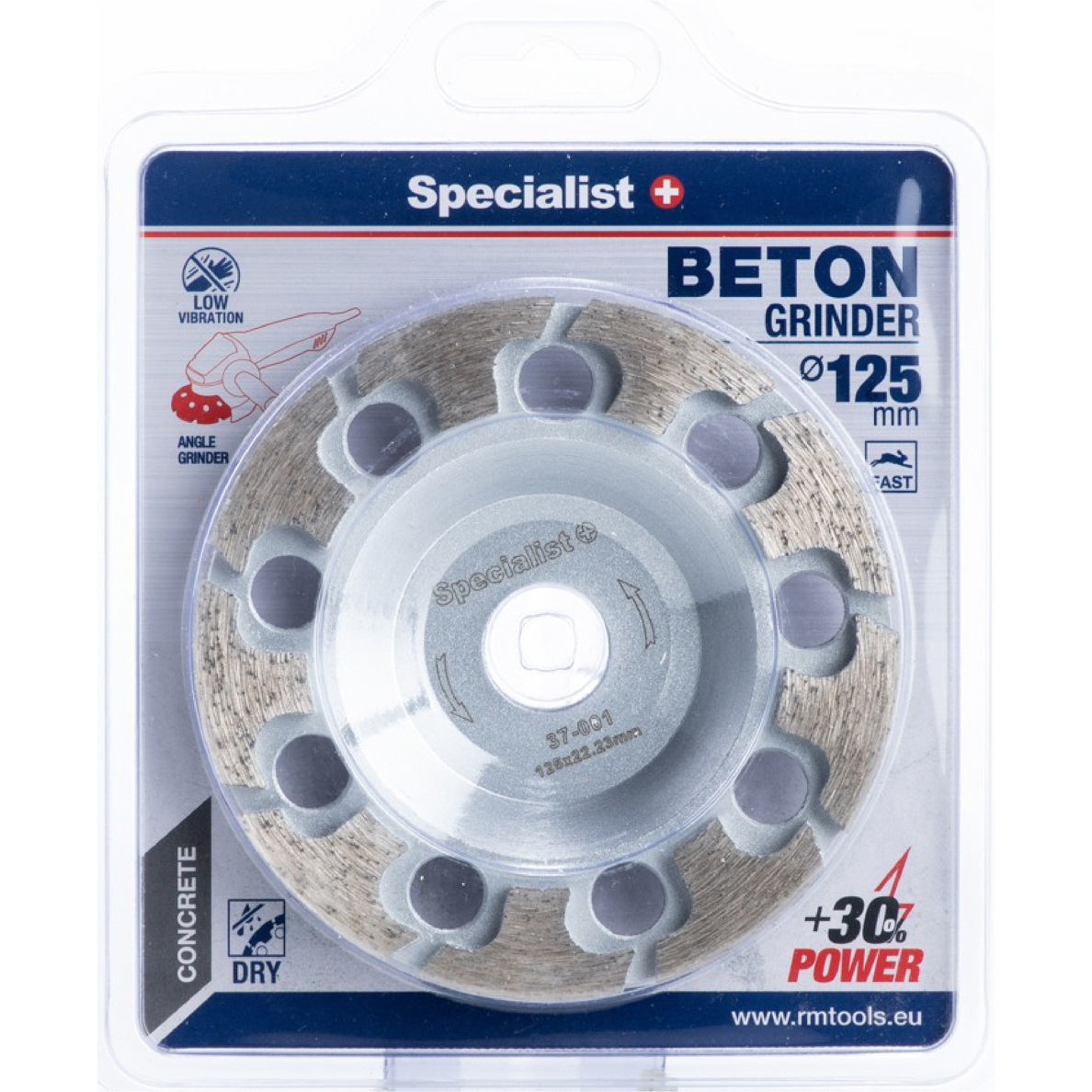 SPECIALIST+ deimantinė šlif. Lėkštelė, T formos, 125x22 mm 5 SPECIALIST+ deimantinė šlif. Lėkštelė, T formos, 125x22 mm 5