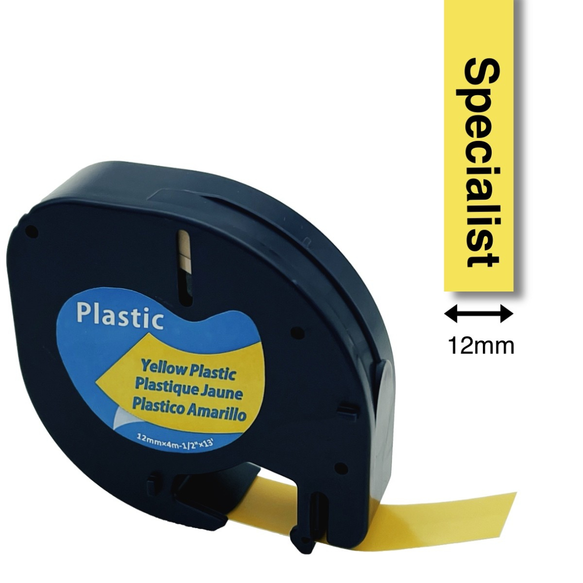 SPECIALIST+ juost. LETRATAG suder., 12 mm, j./g. SPECIALIST+ juost. LETRATAG suder., 12 mm, j./g.