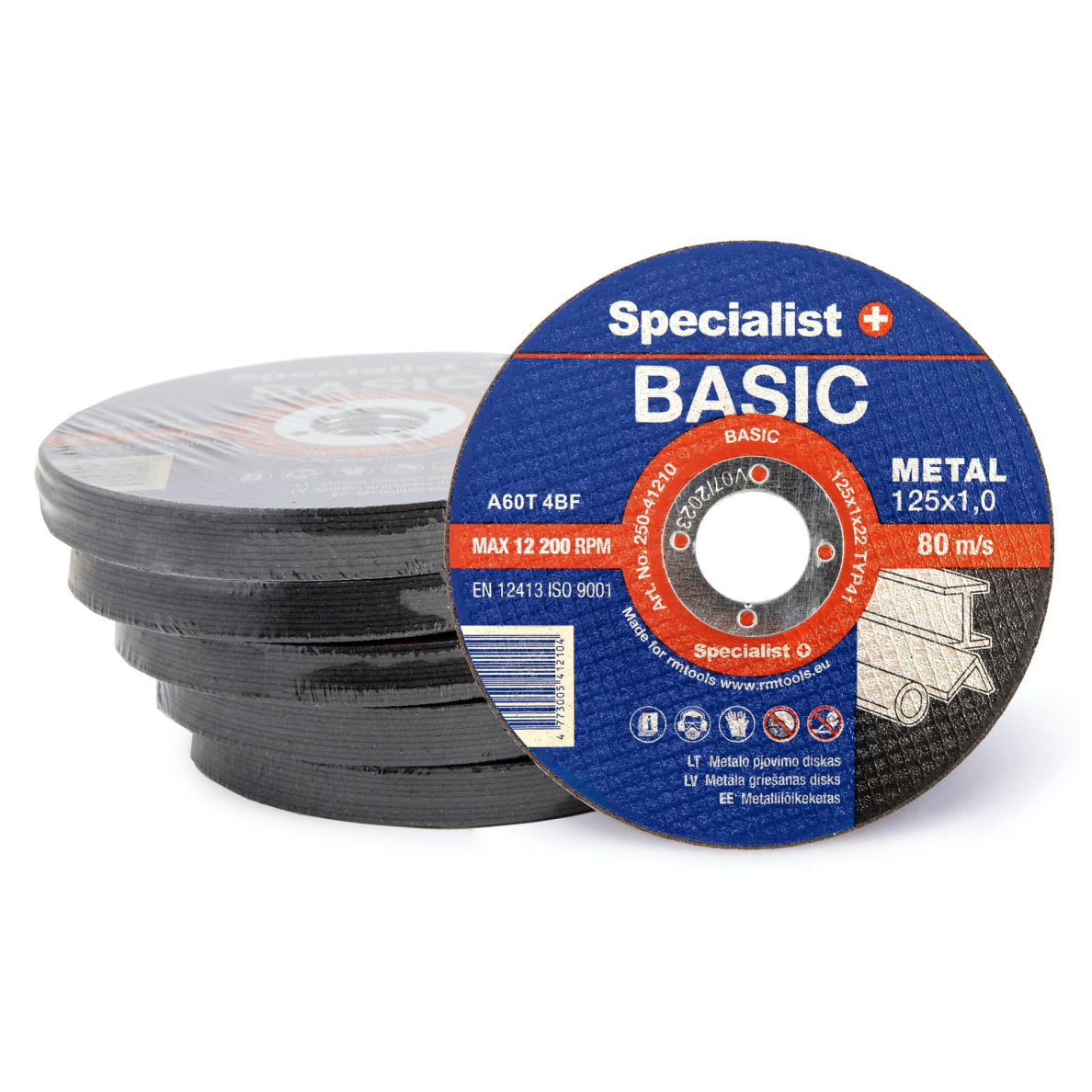 SPECIALIST+ metalo pj. diskas BASIC, 125x1x22 mm 3 SPECIALIST+ metalo pj. diskas BASIC, 125x1x22 mm 3