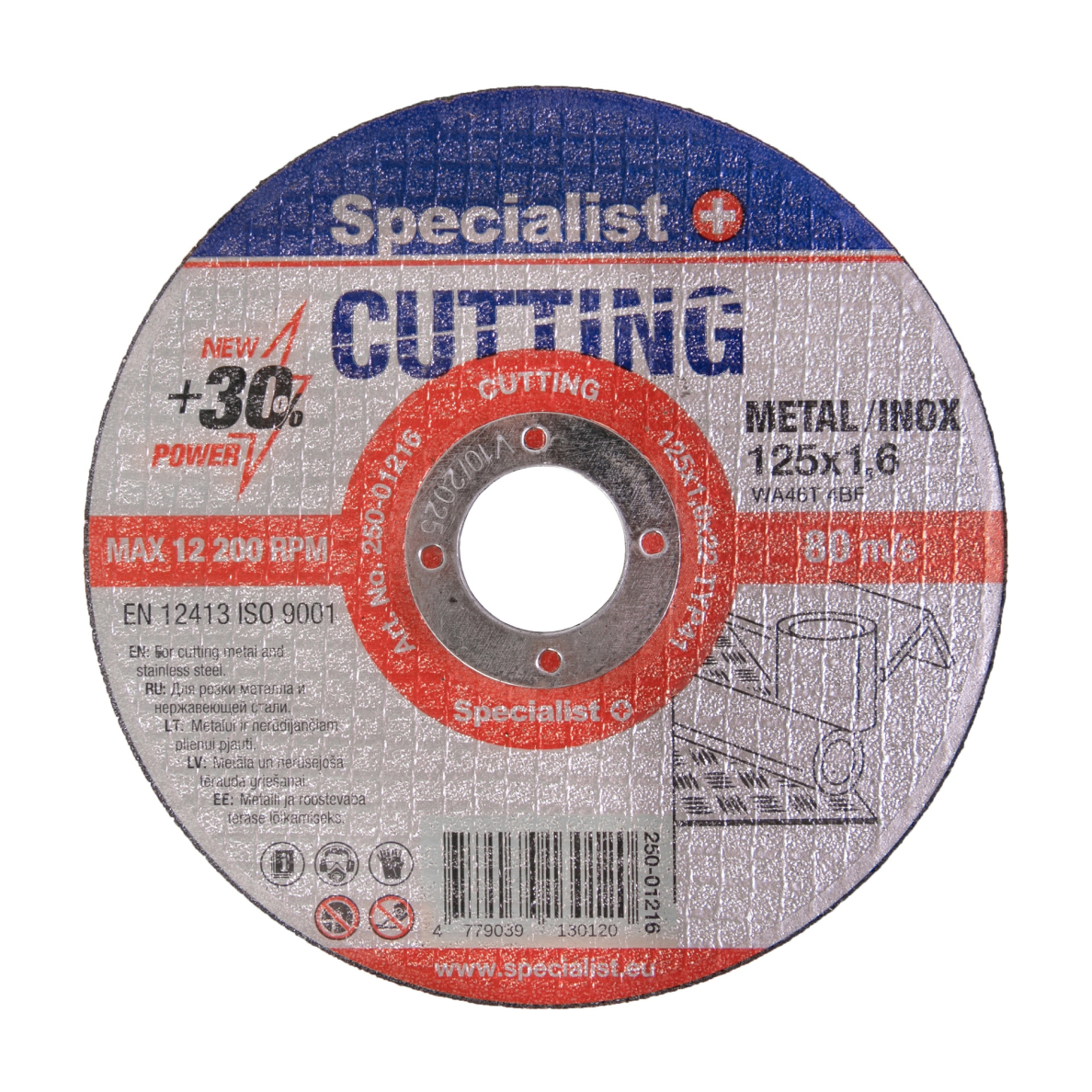 SPECIALIST+ metalo pj.diskas CUTTING, 125x1.6x22 mm 4 SPECIALIST+ metalo pj.diskas CUTTING, 125x1.6x22 mm 4
