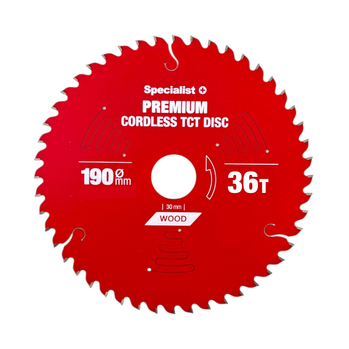 SPECIALIST+ pjovimo diskas Cordless 190x36Tx30mm