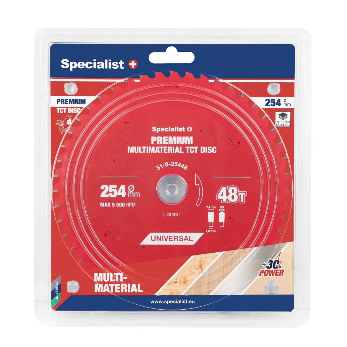 SPECIALIST+ pjovimo diskas Multimaterial 254x48Tx30mm SPECIALIST+ pjovimo diskas Multimaterial 254x48Tx30mm