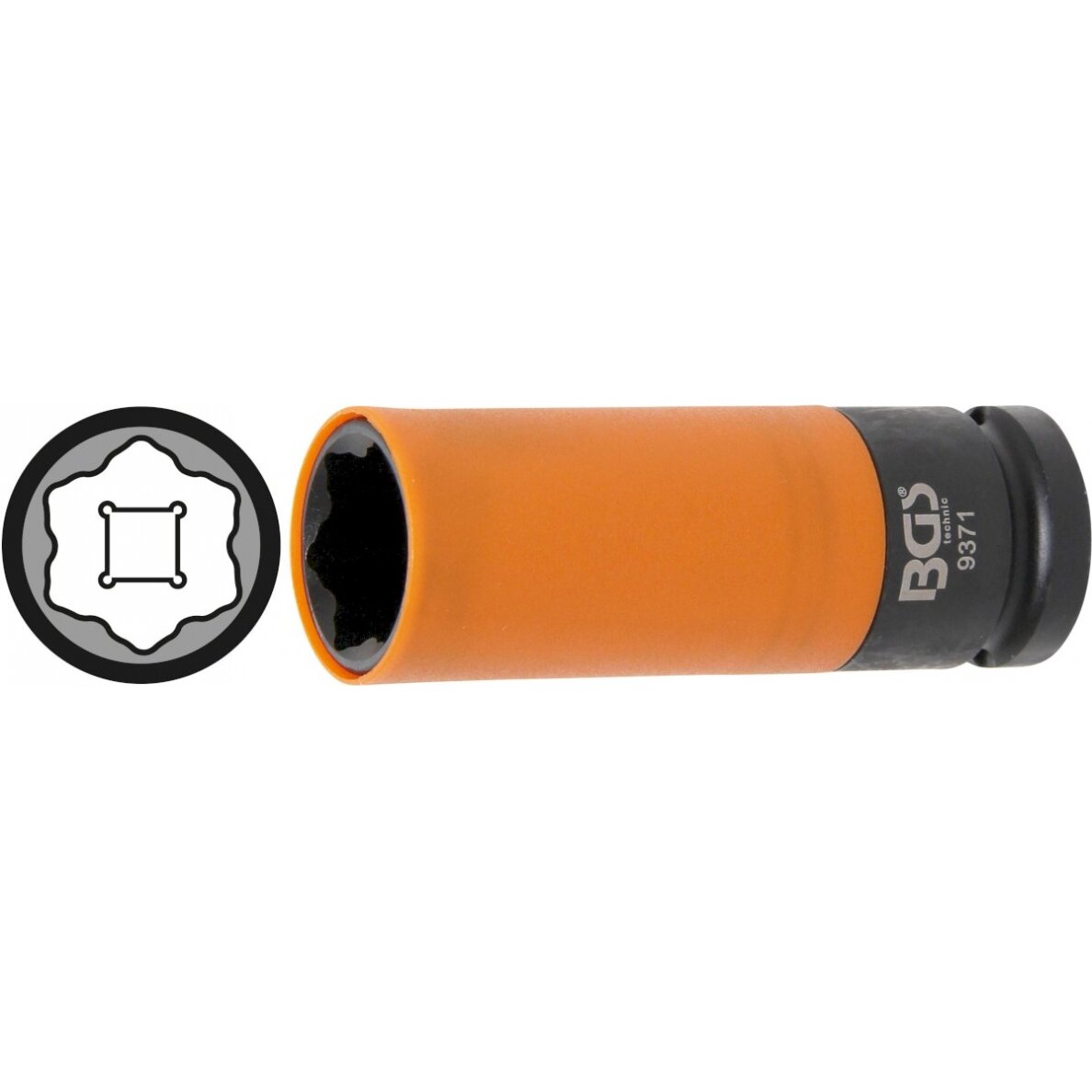 Specializuota galvutė ratų varžtams | Hyundai i30, Tucson ir Kia | 12.5 mm (1/2") | 21 mm (9371) Specializuota galvutė ratų varžtams | Hyundai i30, Tucson ir Kia | 12.5 mm (1/2") | 21 mm (9371)