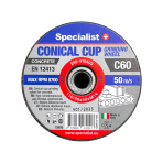 SPECIALIST+ betono šlif. taurė C60, 110/90x55xM14 mm