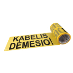 SPECIALIST+ juosta „DĖMESIO KABELIS“, 200 mm x 50 m