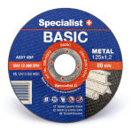 SPECIALIST+ metalo  pj. diskas BASIC, 125x1.2x22 mm