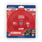 SPECIALIST+ pjovimo diskas Aluminium 184x56Tx20/16mm