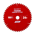 SPECIALIST+ pjovimo diskas Cordless 160x24Tx20mm